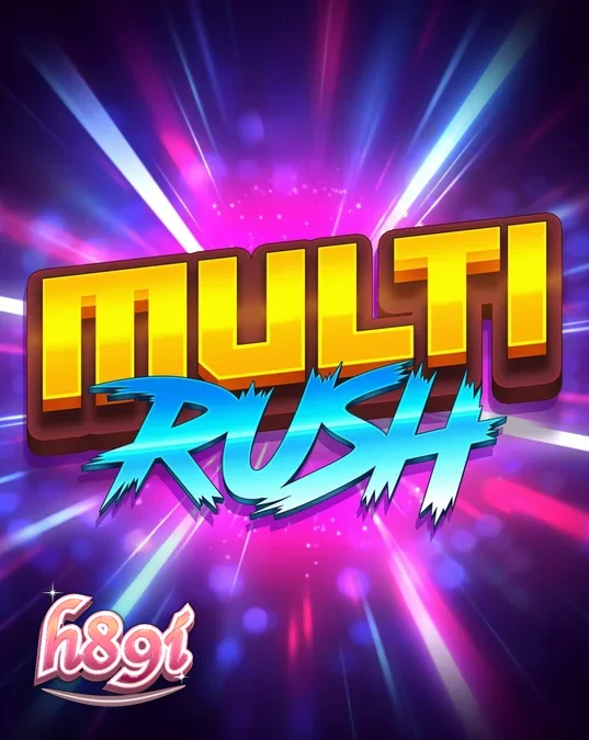 Tampilan antarmuka game slot Multi Rush pada layar smartphone